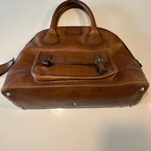 Vintage Chloe Brown Leather Edith Bowler Bag